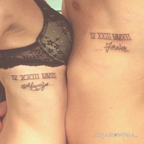 Data związku i napis