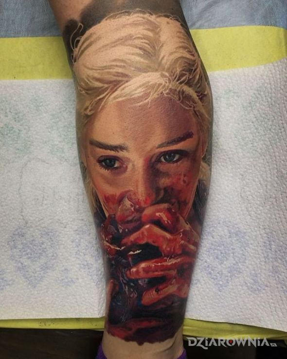 Tatuaż daenerys - realistyczne