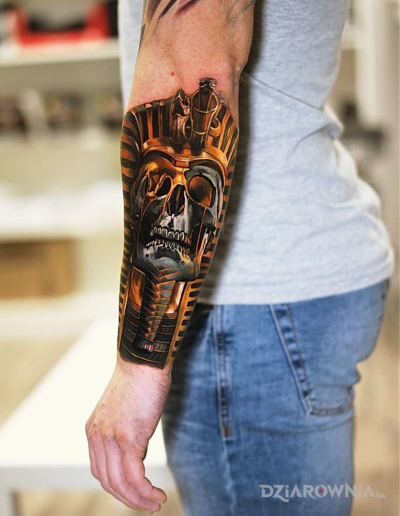Tatuaż był sobie faraon - czaszki