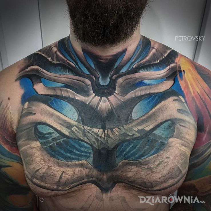 Tatuaż kościasty - 3D