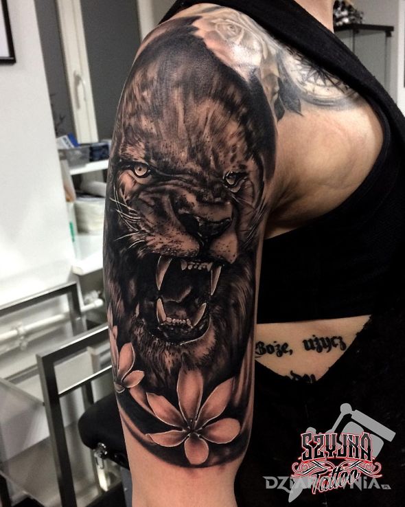 Tatuaż lion king - zwierzęta