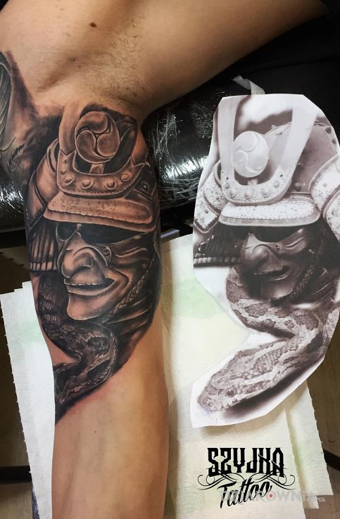 Tatuaż japoński rękaw - demony