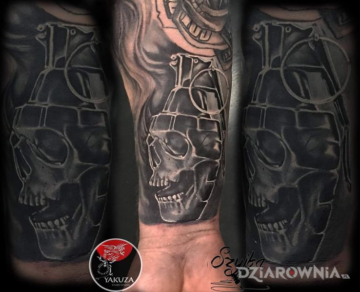 Tatuaż granat - demony