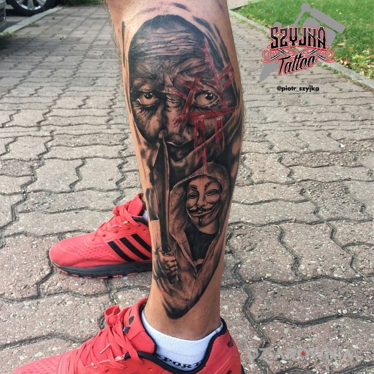 Tatuaż anonymous - pozostałe