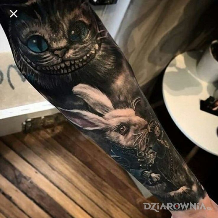 Tatuaż króliczek - twarze