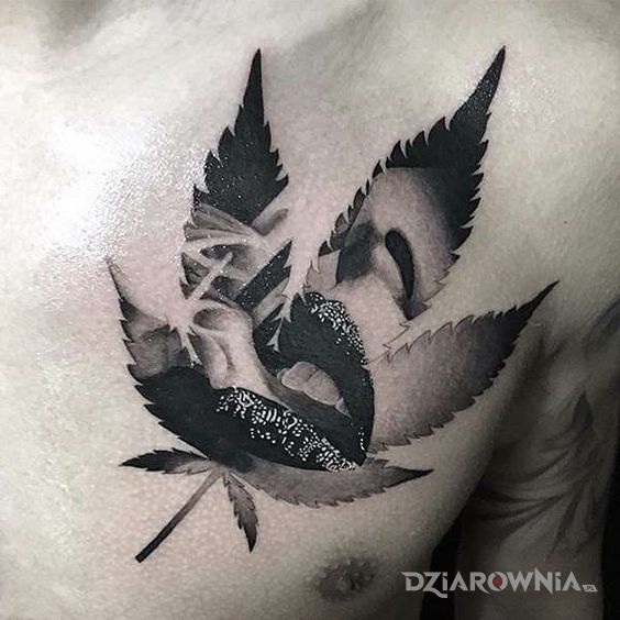 Tatuaż dymek - realistyczne