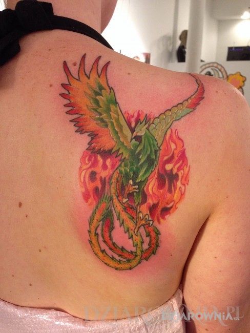 Tatuaż feniks - zwierzęta