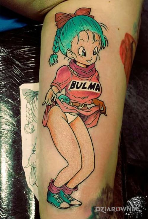 Tatuaż bulma - kolorowe