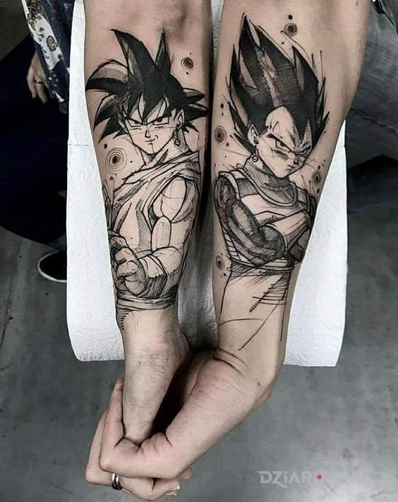 Tatuaż scalenie 3 - postacie