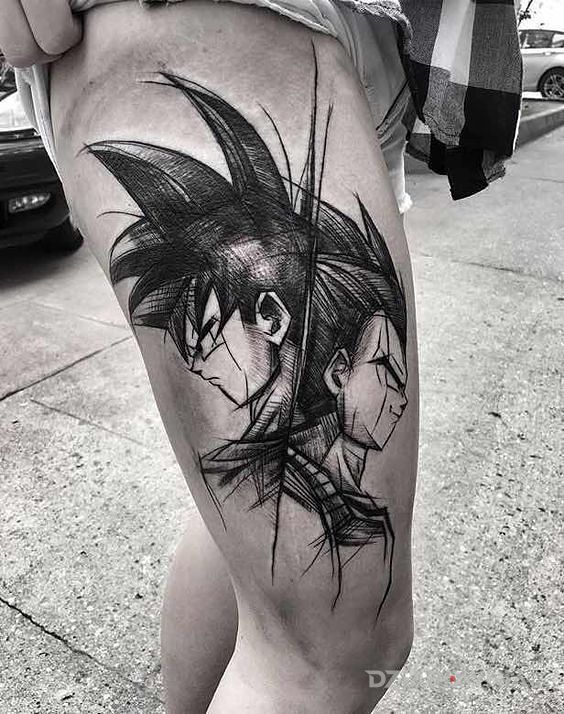 Tatuaż songo  vegeta - postacie