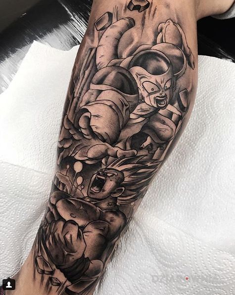 Tatuaż songo kontra freezer - postacie