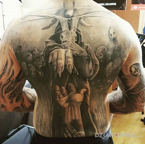 Tatuaż weź mnie za rękę - demony