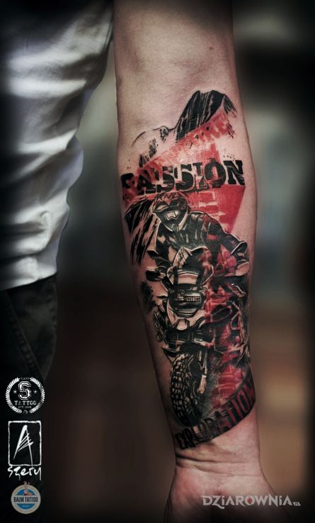 Tatuaż pasje - trash polka