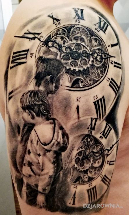 Tatuaż dzieci - twarze