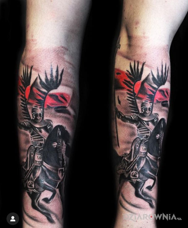 Tatuaż husaria - patriotyczne