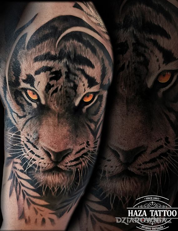 Tatuaż tygrys-cover - realistyczne