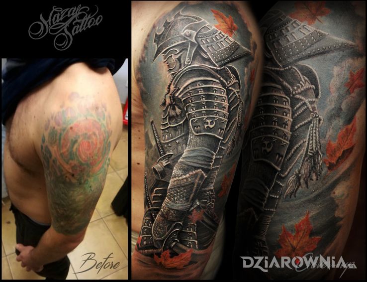 Tatuaż wojownik-  cover - realistyczne