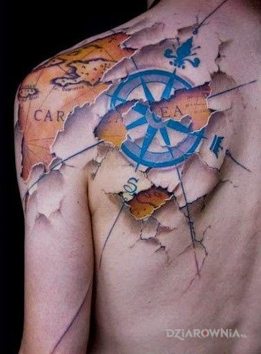 Tatuaż kompas - pozostałe
