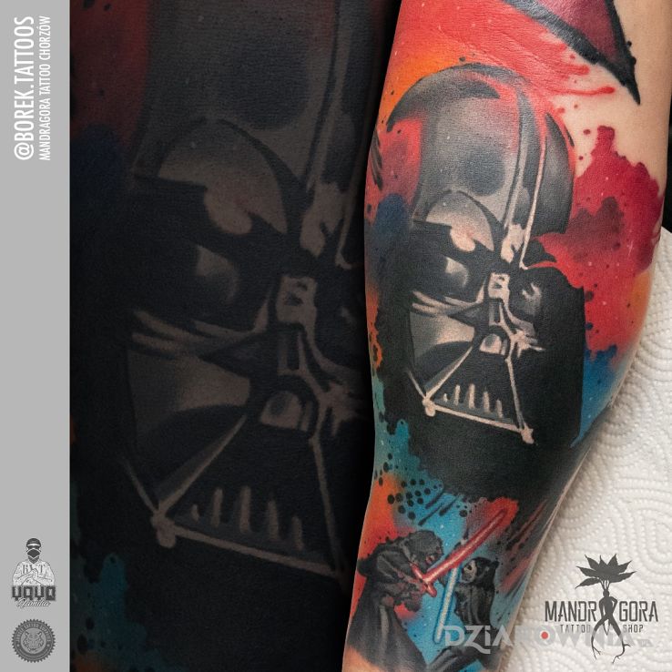 Tatuaż lord vader - postacie