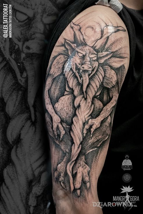 Tatuaż szatan - graficzne