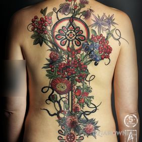 Kwiaty z parzenicami