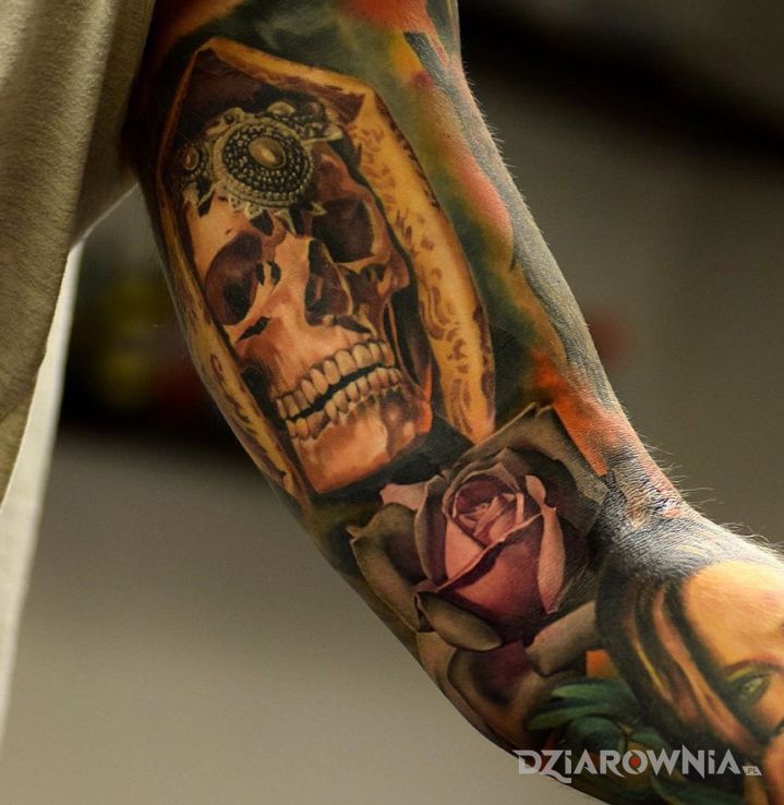 Tatuaż konkretna czaszka - czaszki