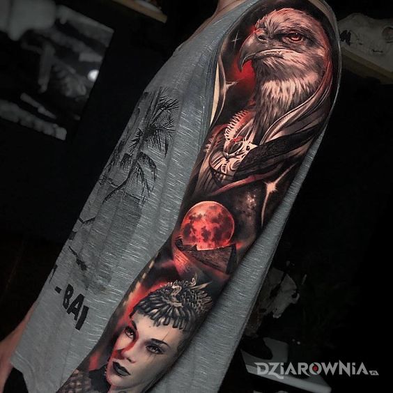 Tatuaż tylko dla orłów - rękawy