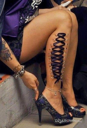 Tatuaż wstążeczka - 3D