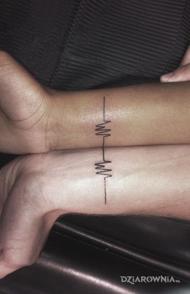 Tatuaż linie życia - miłosne