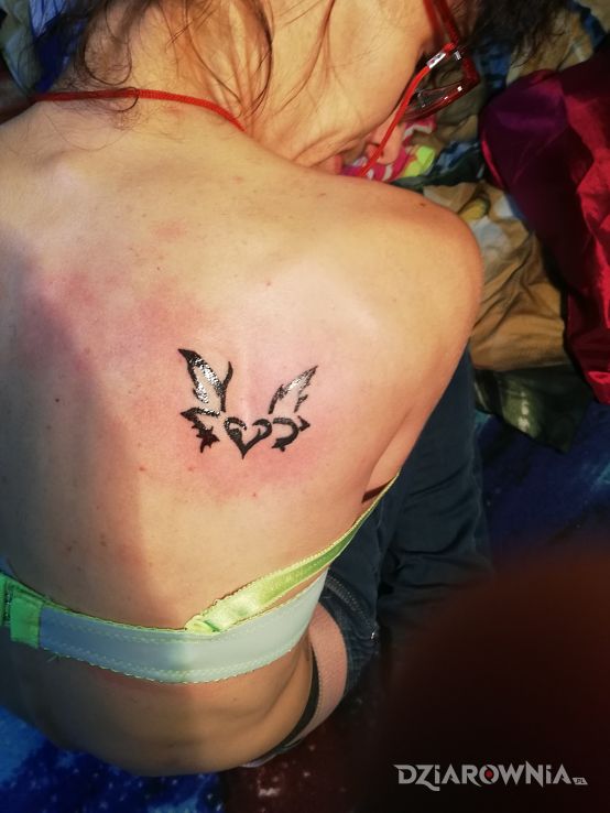 Tatuaż serce - tribale