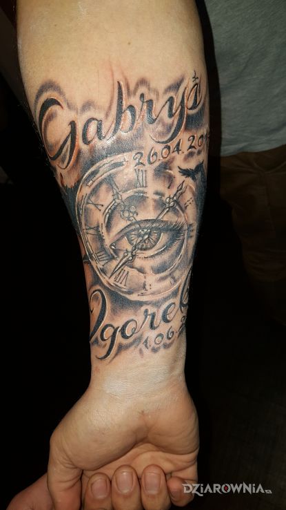 Tatuaż imiona i daty dzieci - pozostałe