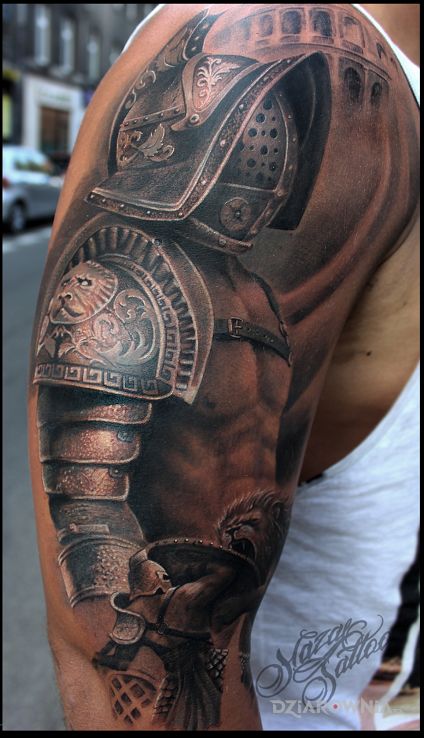 Tatuaż gladiator - postacie