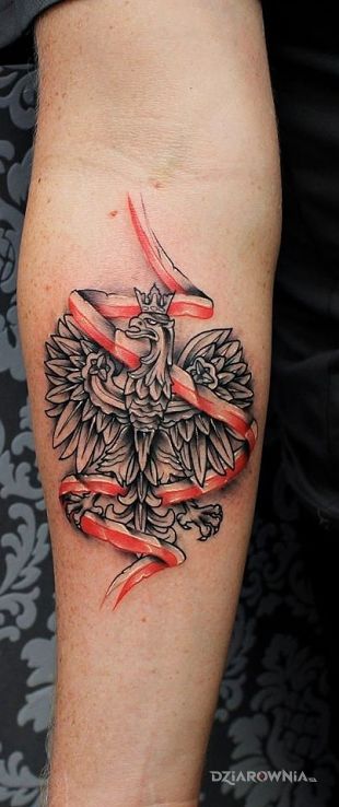 Tatuaż orzełek - patriotyczne