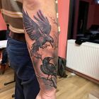 Zaraz po zrobieniu - dwa kruki