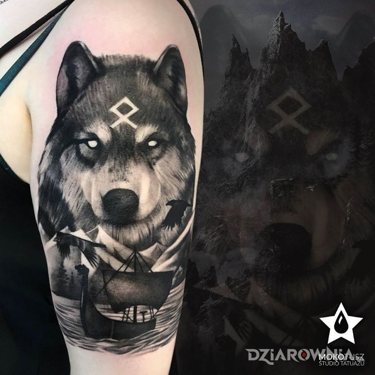 Tatuaż wilk z północy - postacie