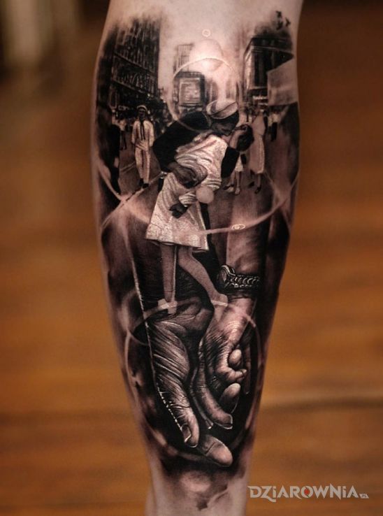 Tatuaż marynarz i pielęgniarka - postacie