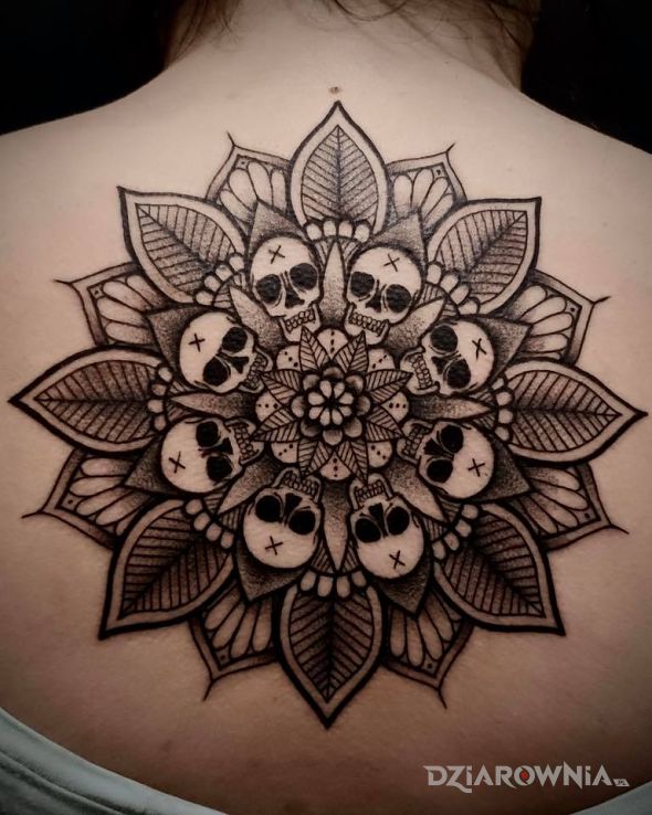 Tatuaż mandala inaczej - mandale