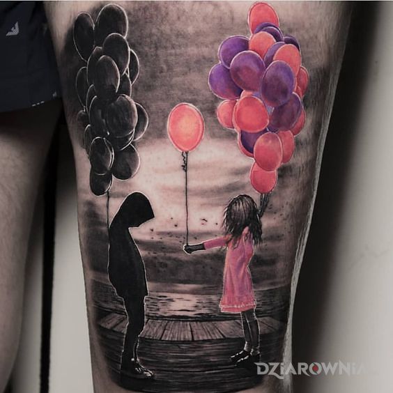 Tatuaż trochę kolorytu - 3D