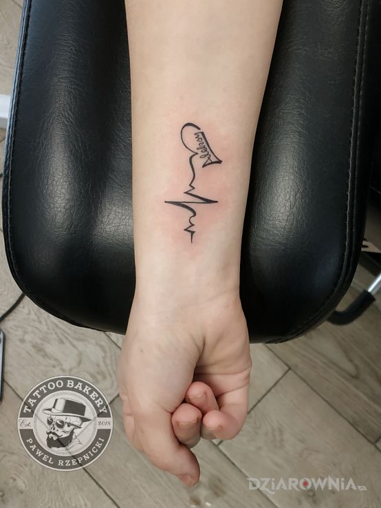 Tatuaż serce - napisy