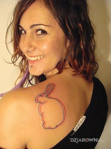 Tatuaż królik - zwierzęta