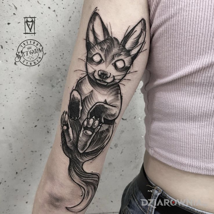 Tatuaż słodki zwierzak - zwierzęta