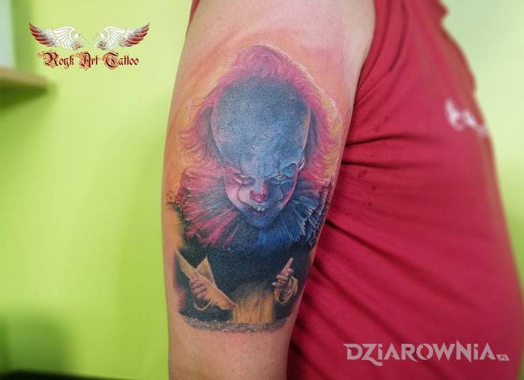 Tatuaż horrorowy klimacik to - kolorowe