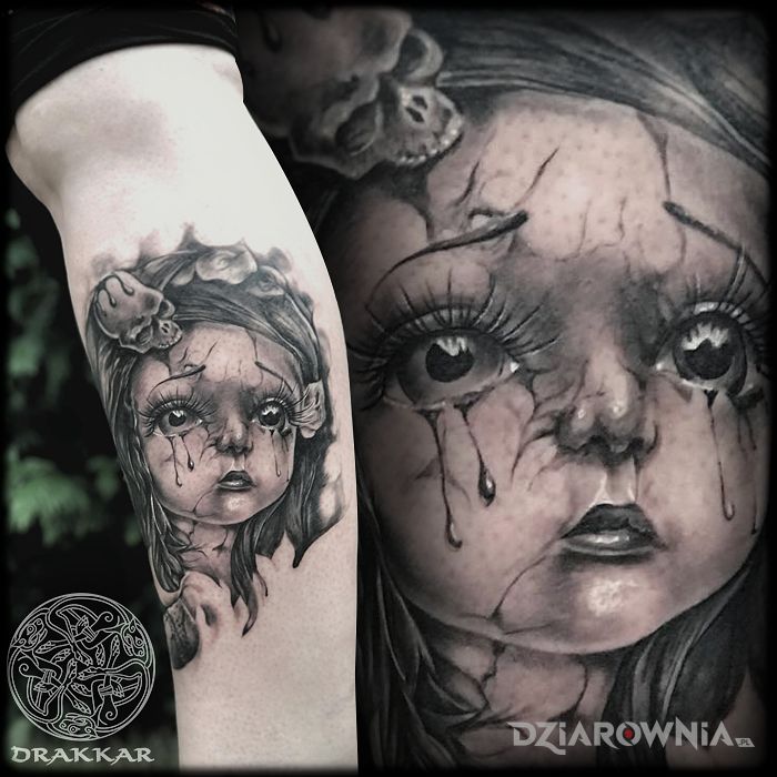 Tatuaż dziewczynka - twarze