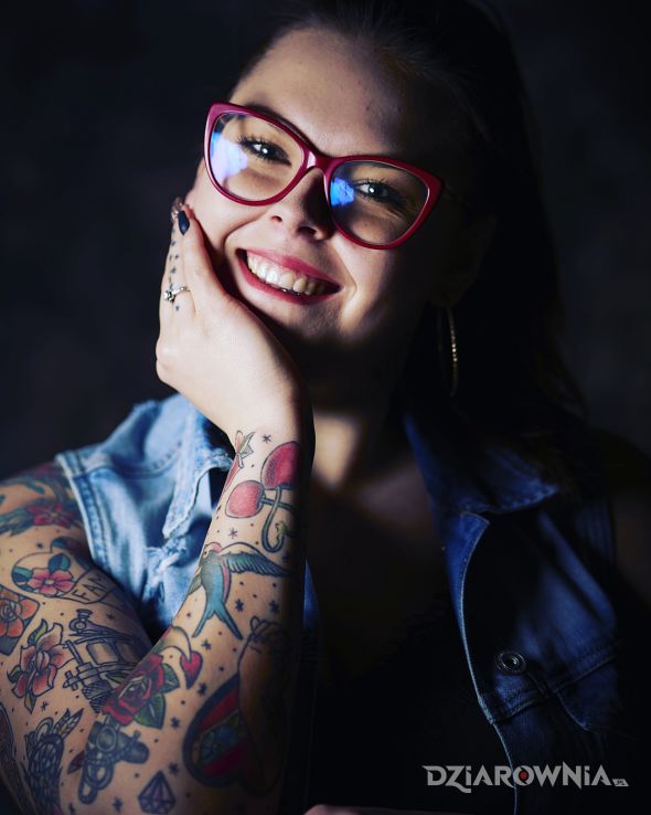 Tatuaż old school - kolorowe