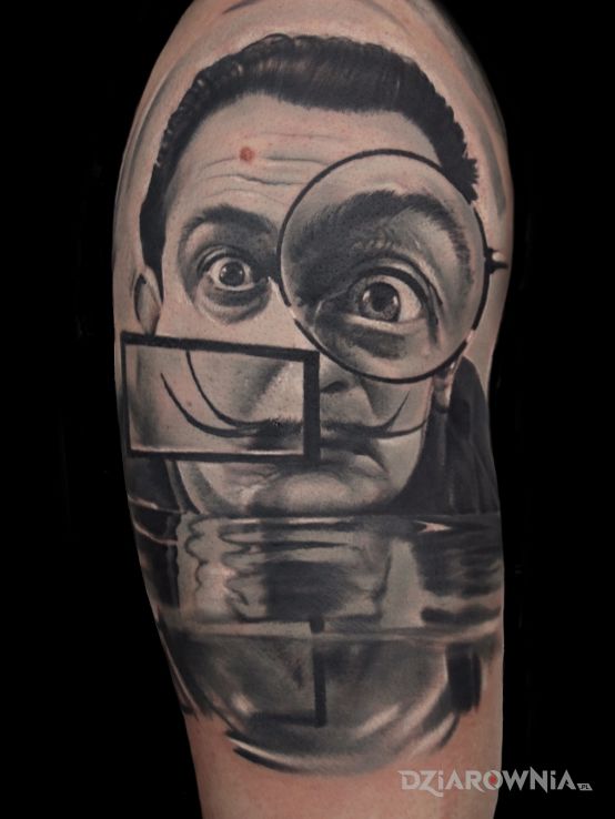 Tatuaż salvador dali - twarze