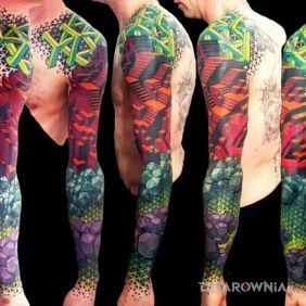 Geometryczne wzory w kolorze