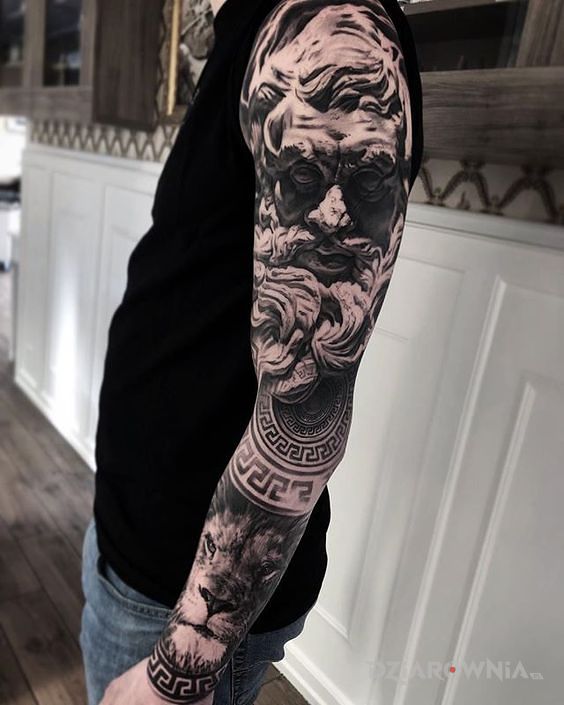Tatuaż dziad - rękawy