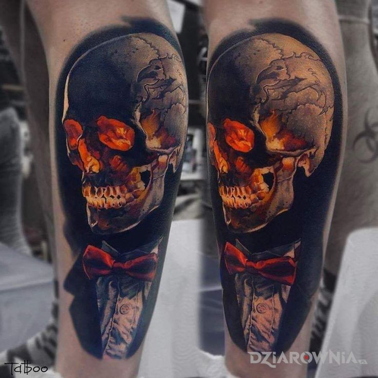 Tatuaż dżentelmen - czarno-szare