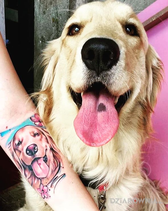 Tatuaż piesio - zwierzęta