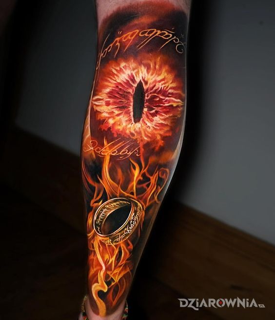 Tatuaż lord of the rings - postacie
